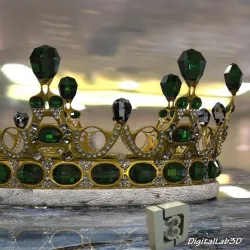 Emerald Crown 3d model