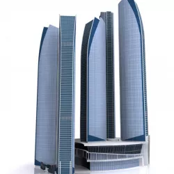 ETIHAD TOWER Low poly 3d model