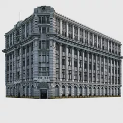 European building 3d model