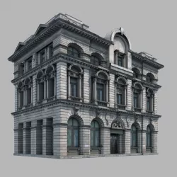 European building 3d model