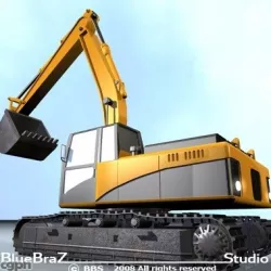 excavator 3d model