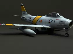 F-86 Sabre 3d model