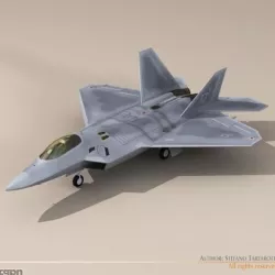 F22 raptor 3d model