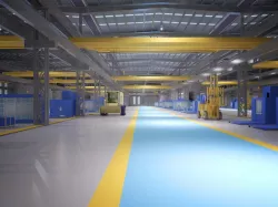 factory interior scene 3d model