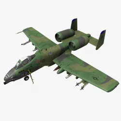 Fairchild Republic A-10A Thunderbolt II 3d model