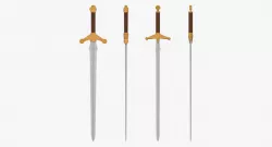 Fantasy Medieval Weapon Pack 3d model