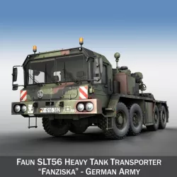Faun STL-56 Tank Transporter 3d model