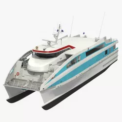 Ferry Catamaran 3d model
