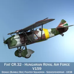 Fiat CR.32 - Hungarian Royal Air Force - V159 3d model