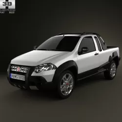 Fiat Strada Crew Cab Adventure 2012 3d model