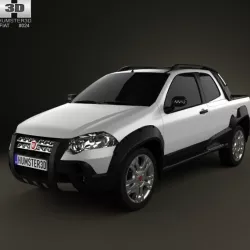 Fiat Strada Long Cab Adventure 2012 3d model
