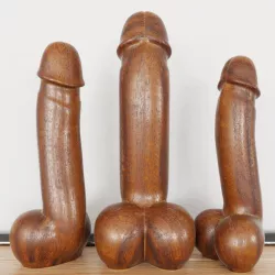 Figurine PHALLUS Deko Erotik Figur Handarbeit Bali Akt Ph30 3d model