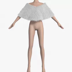 Fur Bolero 3d model
