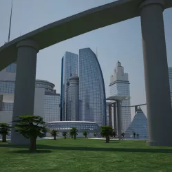 Futuristic City 3d model