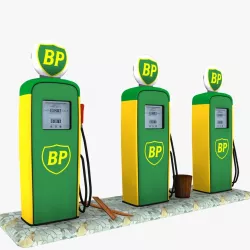 Gas Pump BP 3d model