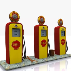 Gas Pump Shell 3d model