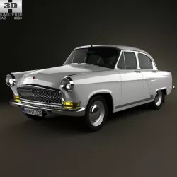 GAZ 21 Volga 1962 3d model