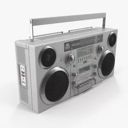 GPO Retro Portable Boombox 3d model