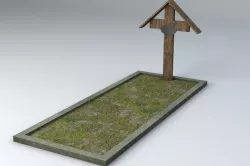 Grave 1 Low Poly 3d model