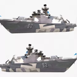 Hamina missile boat 3d model