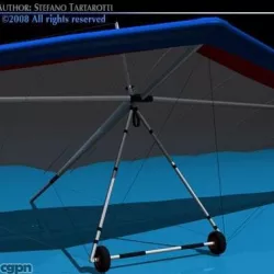 Hang glider 3d model