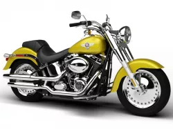 Harley-Davidson FLSTF Softail Fat Boy 2012 3d model