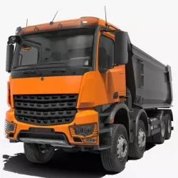 Heavy Utility Dump Truck 8X8 3d model