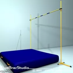 High jump 3d model