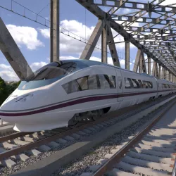 High-speed Electric Train Siemens Velaro AVE Renfe Spain 3d model