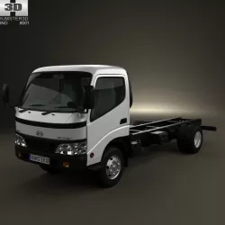 Hino Dutro StandardCab Chassis 2010 3d model