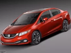 Honda Civic Sedan EX 2013 3d model