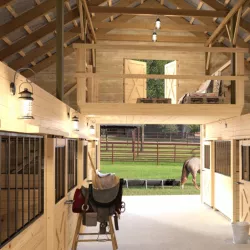 Horse Barn 3d model