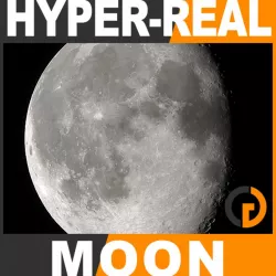 Hyper-Real Dynamic Moon Shader 2.0 3d model