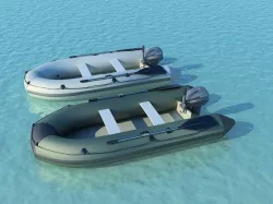 Inflatable boats 3d model