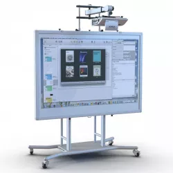 Interactive Whiteboard Mobile Stand Set 3d model