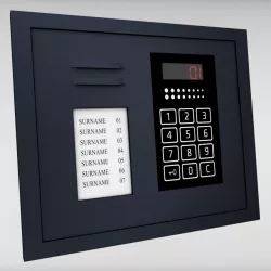 Intercom low poly 3d model