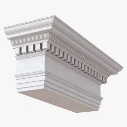 Ionic Architrave and Frieze Greco Roman 3d model