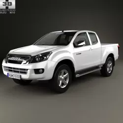 Isuzu D-Max Extended Cab 2012 3d model