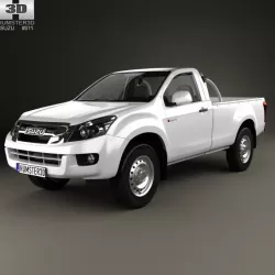 Isuzu D-Max Single Cab 2012 3d model