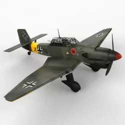 Junkers Ju-87 B-2 Stuka Dive Bomber 3d model