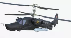 Kamov Ka-52 or Alligator Russian Attack Helicopter Rigged 3d model