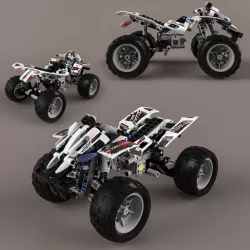 Lego Technic Quad-Bike 3d model