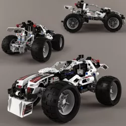 Lego Technic Quad-Bike Alternative Model 3d model