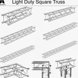 Light Duty Square Truss 006 3d model