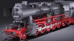 Locomotive BR-52 Steam Train 3d model