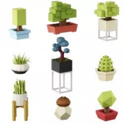 Low poly plants 3d model