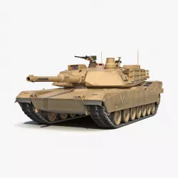 M1 Abrams Desert 3d model