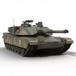 M1 Abrams Rigged 3d model