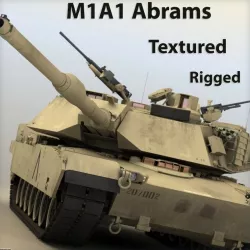 M1A1 Abrams (Tank) 3d model