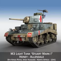 M3 Light Tank Honey - Allendale 3d model
